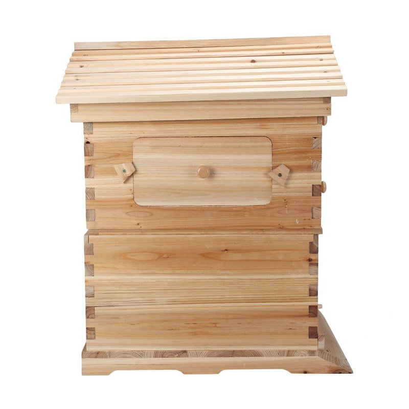 Wooden Beekeeping Beehive Housebox with Auto-Flowing Honey Frames