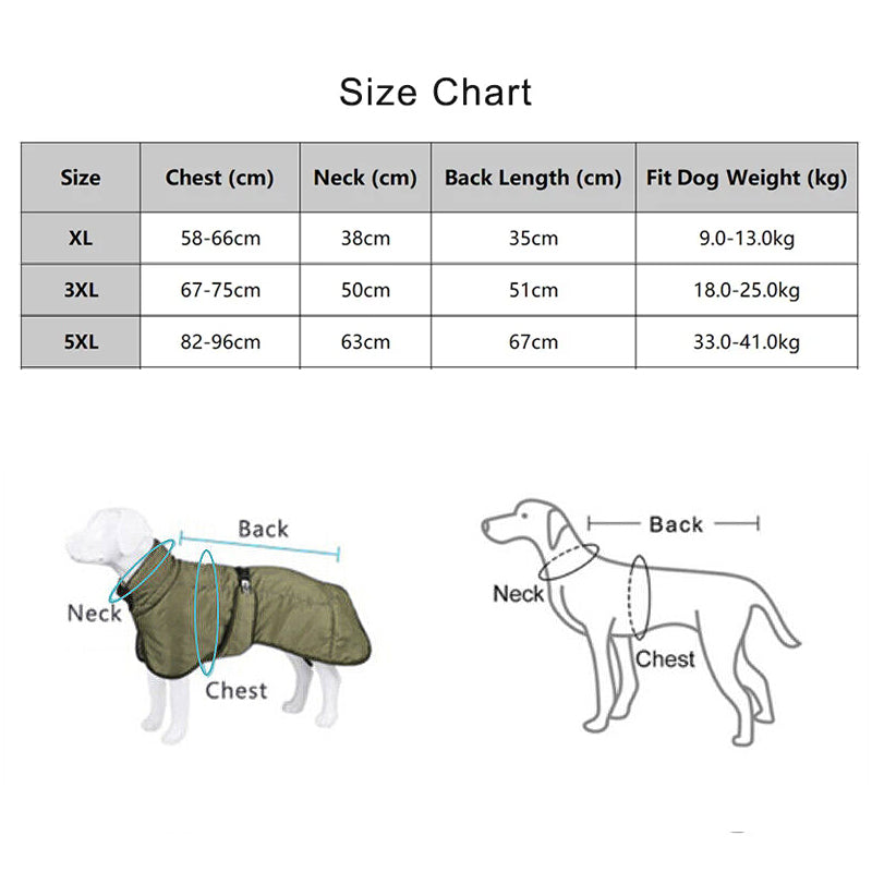 Hooded Pet Winter Jacket Thick and Comfortable Padded Dog Clothes