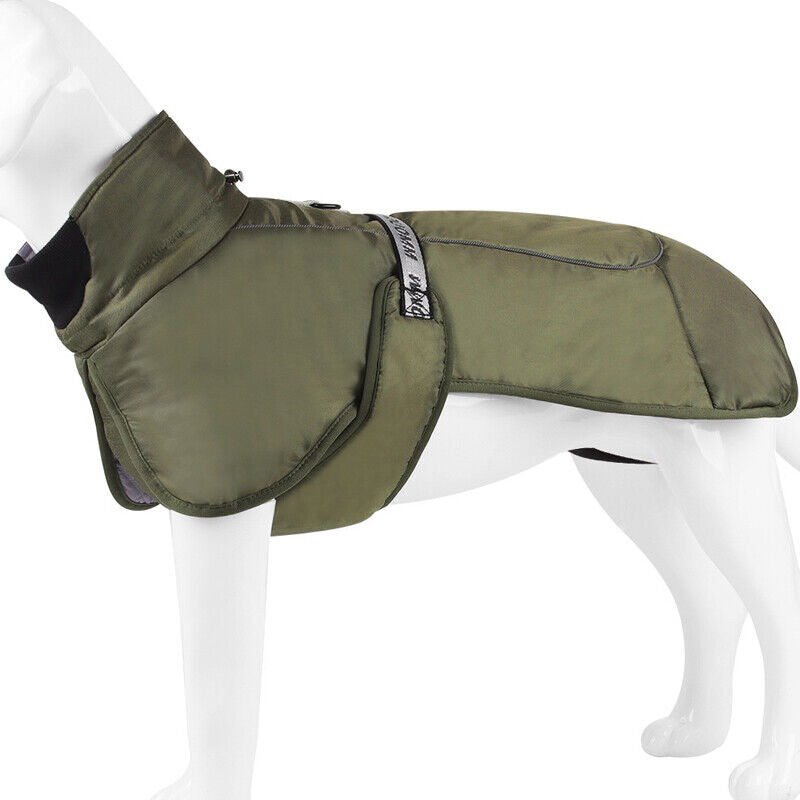 Hooded Pet Winter Jacket Thick and Comfortable Padded Dog Clothes