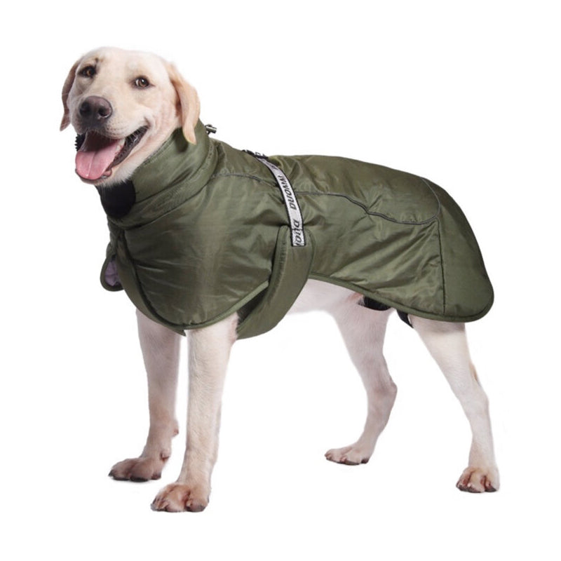 Hooded Pet Winter Jacket Thick and Comfortable Padded Dog Clothes