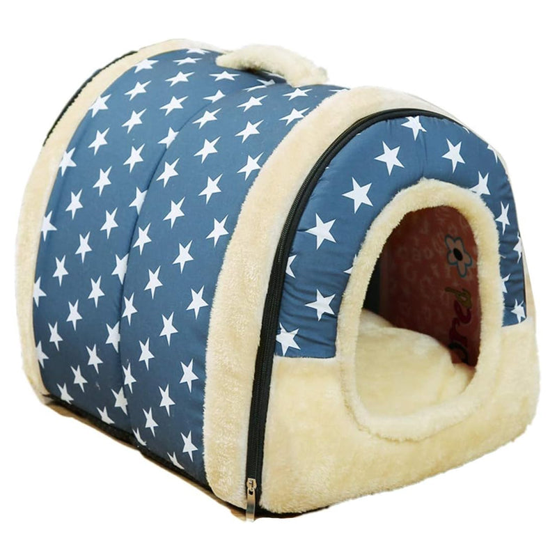 2 in 1 Convertible Pet Bed Warm and Comfortable Igloo-Shaped Pet Cave