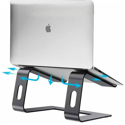 Portable Aluminium Laptop Stand Tray Cooling Riser Holder For 10-17" in MacBook