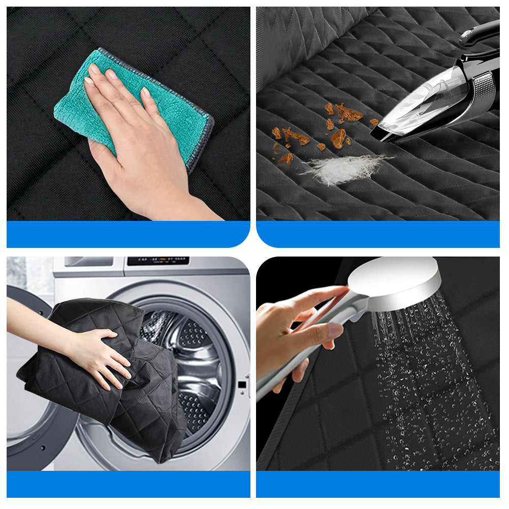 Waterproof Durable Non-Slip Pet Car Seat Protector with Mesh