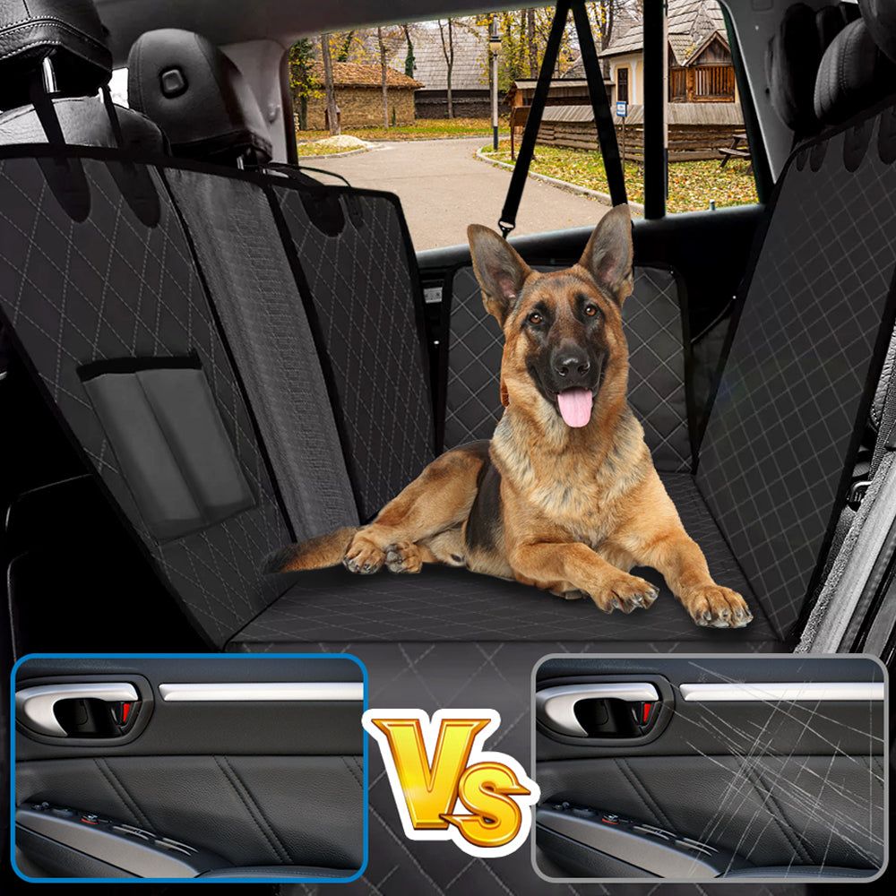 Waterproof Durable Non-Slip Pet Car Seat Protector with Mesh