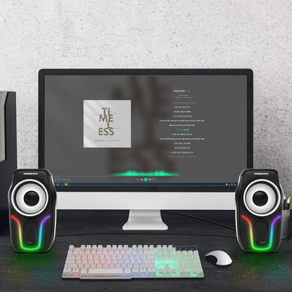 Portable Wired Mini Gaming Speakers for Computer- 3.5mm