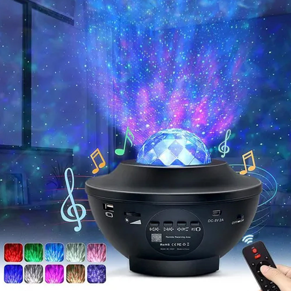 LED Night Lamp Projector Rotating Light -USB Power Supply