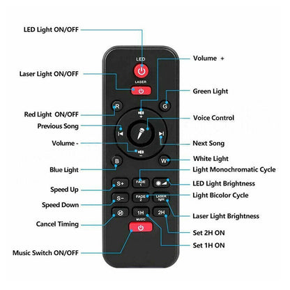 LED Night Lamp Projector Rotating Light -USB Power Supply