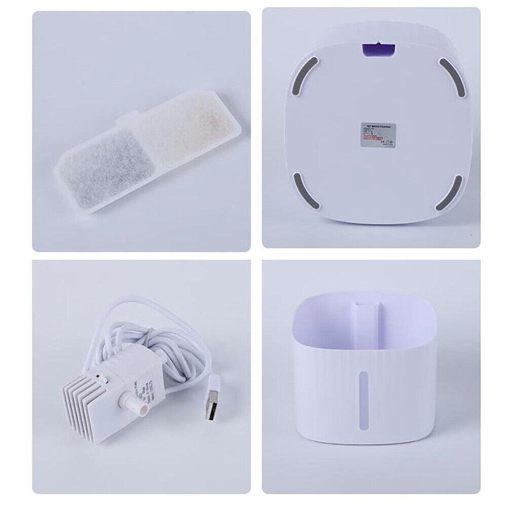 USB Powered Large Capacity Noise Free Pet Water Fountain