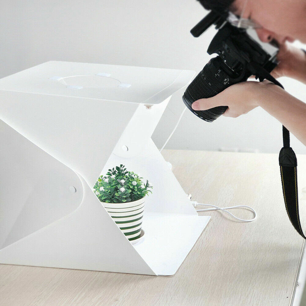 40CM Light Foldable Photo Studio Portable Mini Photography Box Led Kit Tent Cube-USB Plugged-in