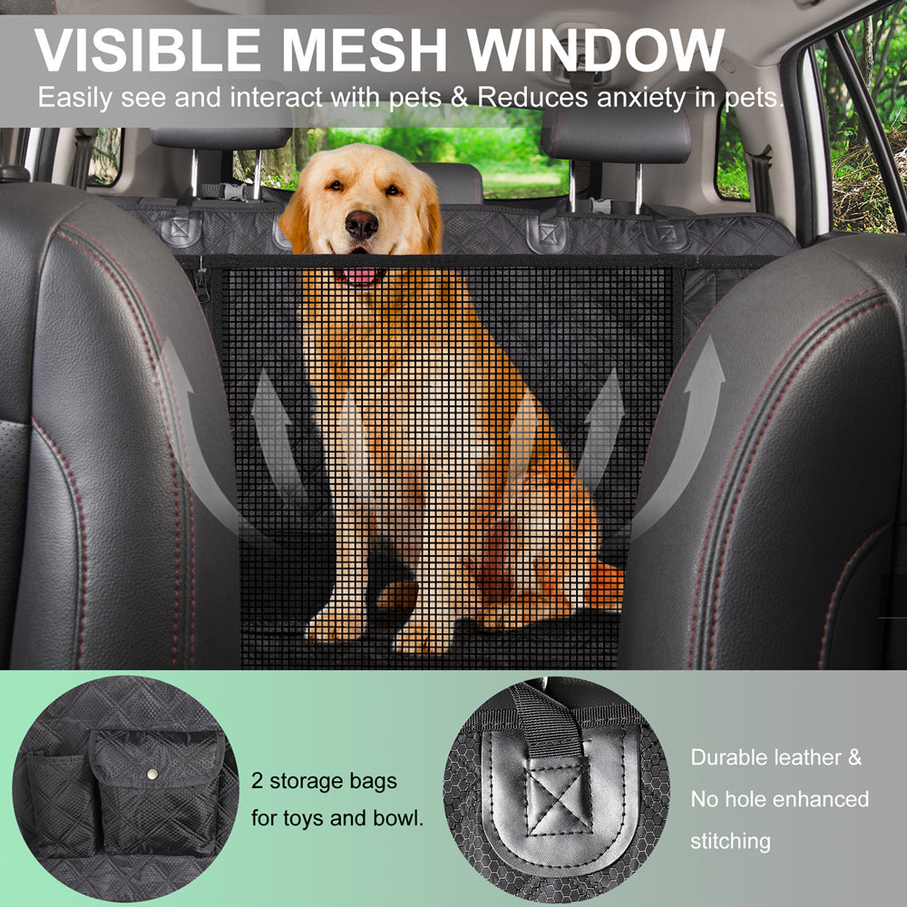 PETSWOL Waterproof Dog Seat Cover For Back Seat