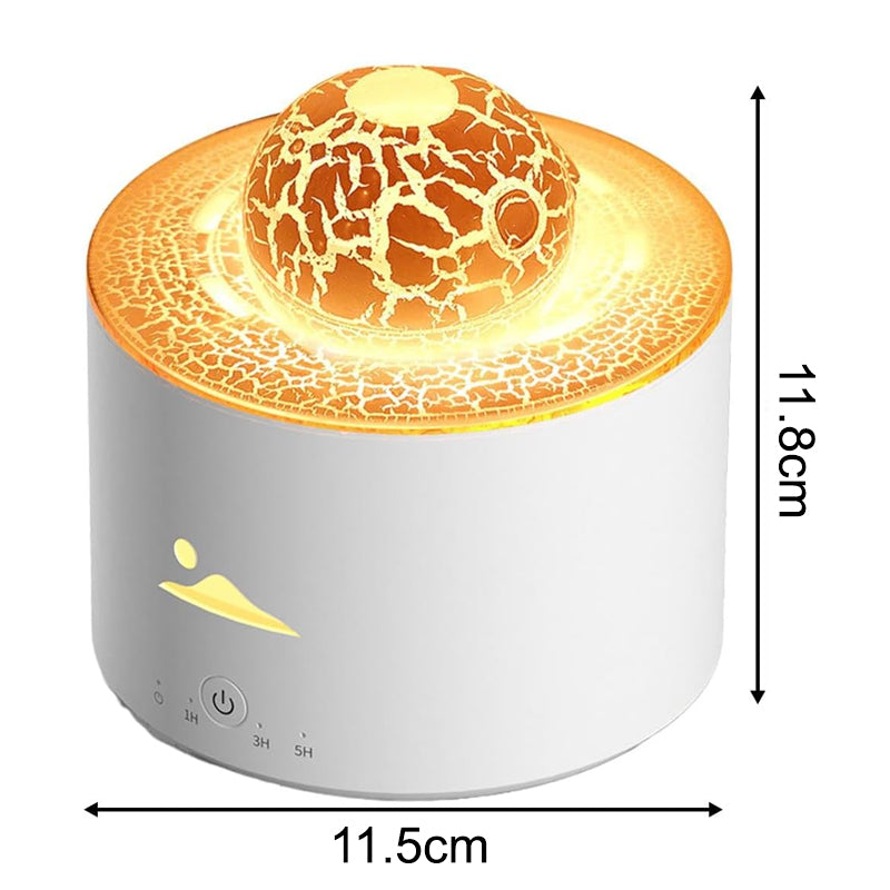 Simulation Flame Essential Oil Diffuser Tabletop Lamp Humidifier - USB Plugged in