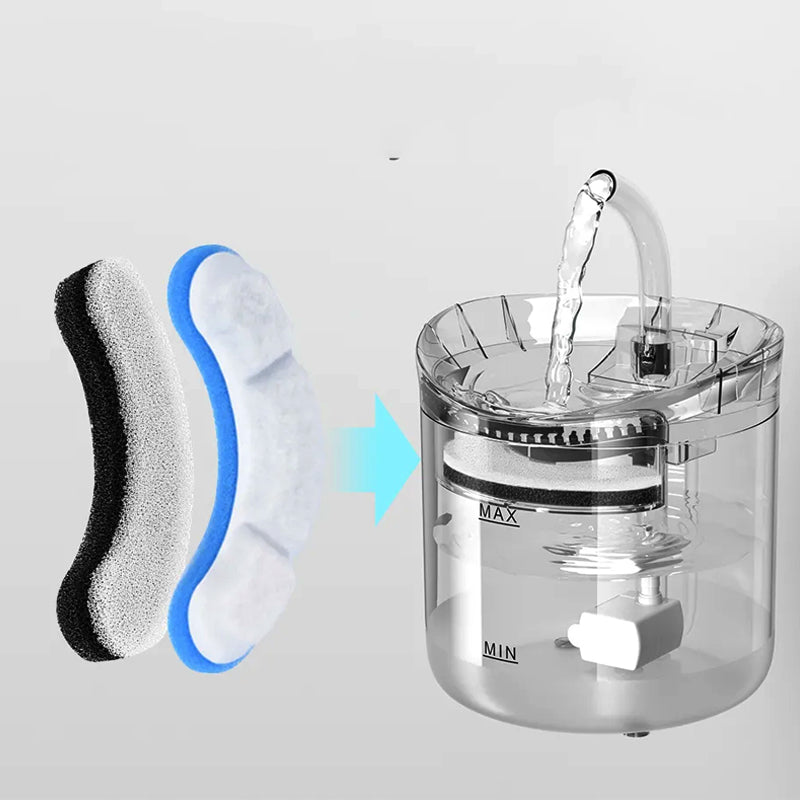 Electric Pet Automatic Sensor Water Fountain with AU Plug - Optional Filters