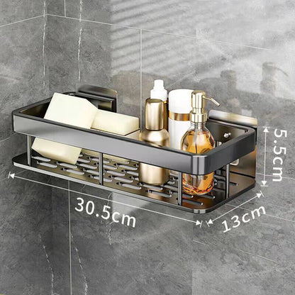 Wall Mount No Drilling Adhesive Bathroom Shelves Basket Inside Shower