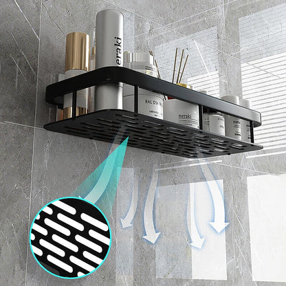 Wall Mount No Drilling Adhesive Bathroom Shelves Basket Inside Shower