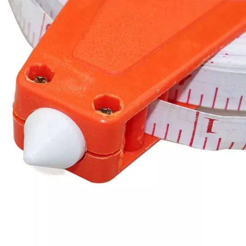 100M Tape Measure Fiberglass Open Reel Imperial Metric Measuring Tool_10