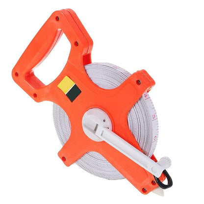 100M Tape Measure Fiberglass Open Reel Imperial Metric Measuring Tool_1