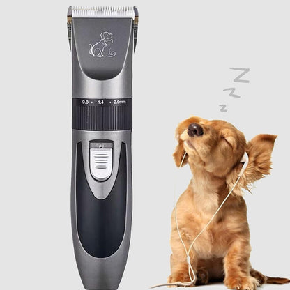 Electric Pet Hair Clipper Cordless Grooming Tool with Limit Combs - USB Charging