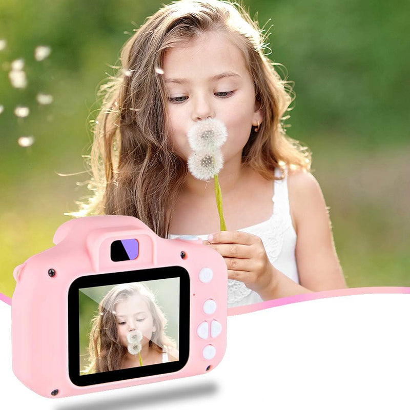 HD 1080P Mini Digital Kids Camera with 32GB SD Card - USB Rechargeable