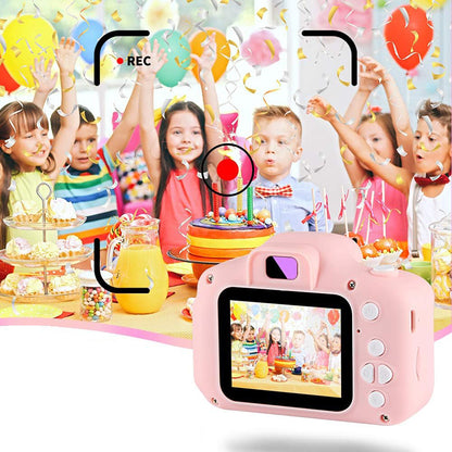 HD 1080P Mini Digital Kids Camera with 32GB SD Card - USB Rechargeable