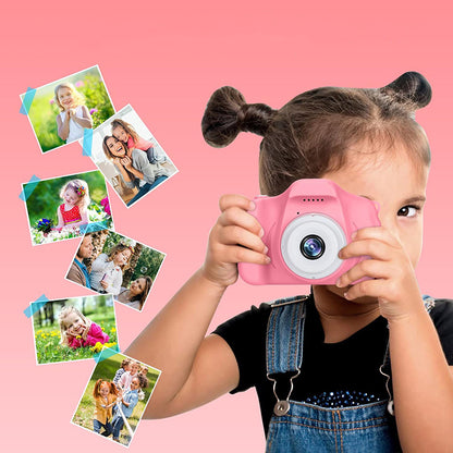 HD 1080P Mini Digital Kids Camera with 32GB SD Card - USB Rechargeable