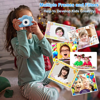 HD 1080P Mini Digital Kids Camera with 32GB SD Card - USB Rechargeable