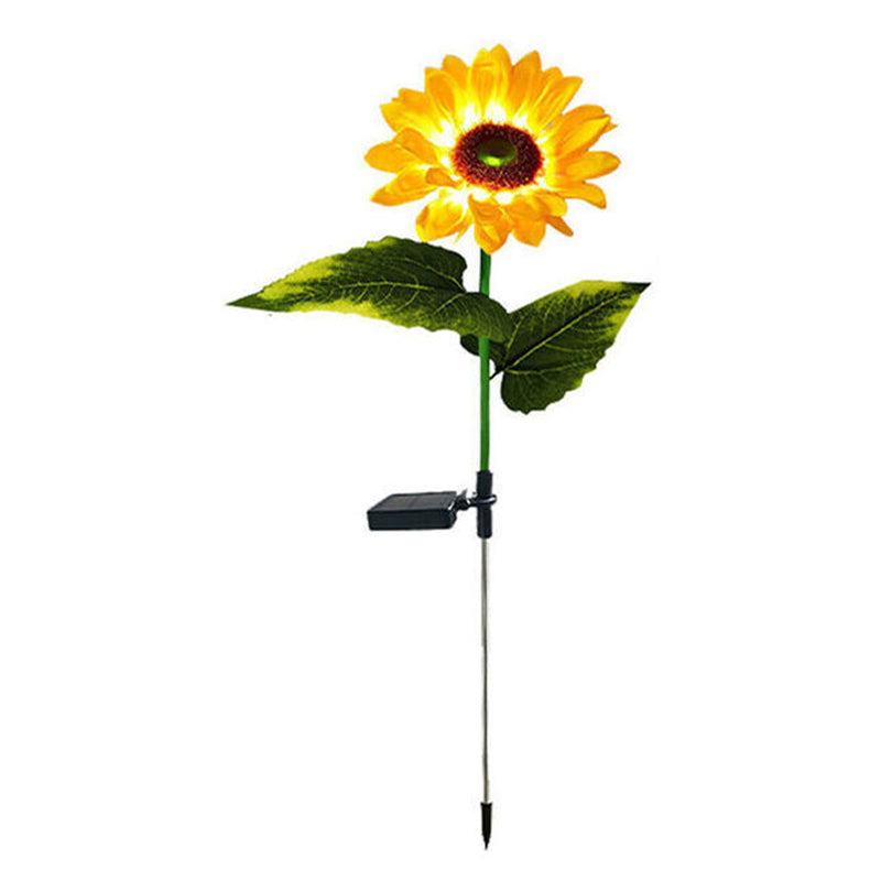 Waterproof LED Solar Sunflower Stake Lights for Garden Déco_0