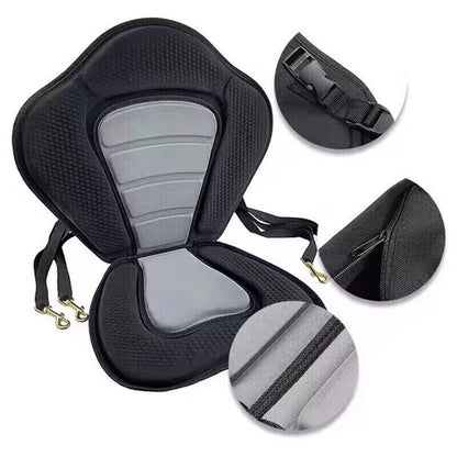 Kayak Back Support Seat Padded with Detachable Storage Bag