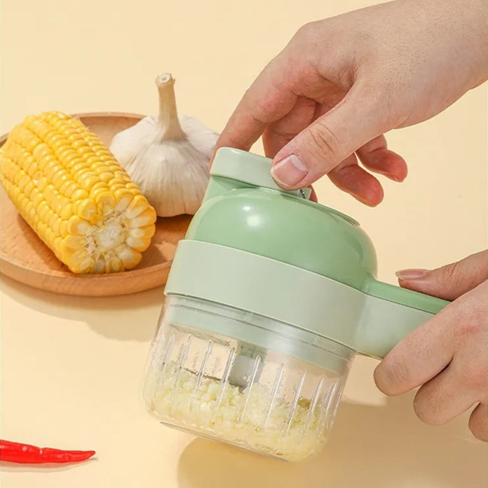 4 in 1 Handheld Electric Vegetable Cutter Wireless Food Chopper Grinder