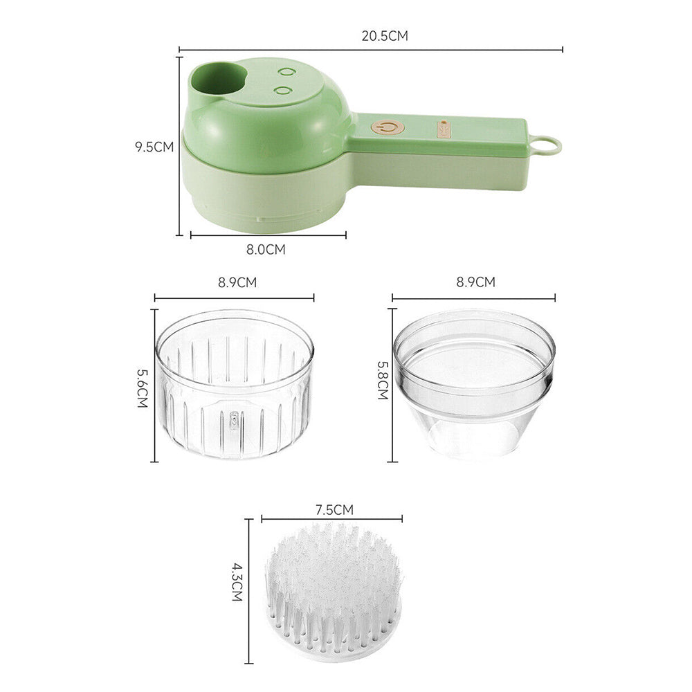 4 in 1 Handheld Electric Vegetable Cutter Wireless Food Chopper Grinder