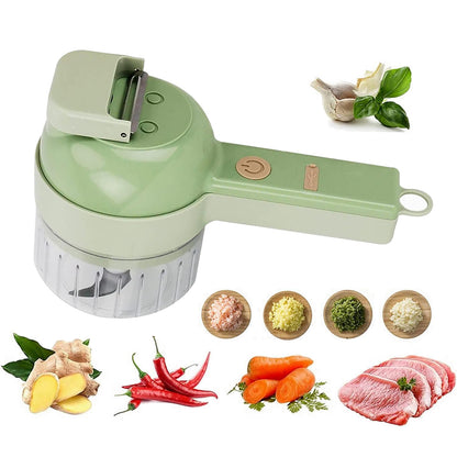 4 in 1 Handheld Electric Vegetable Cutter Wireless Food Chopper Grinder