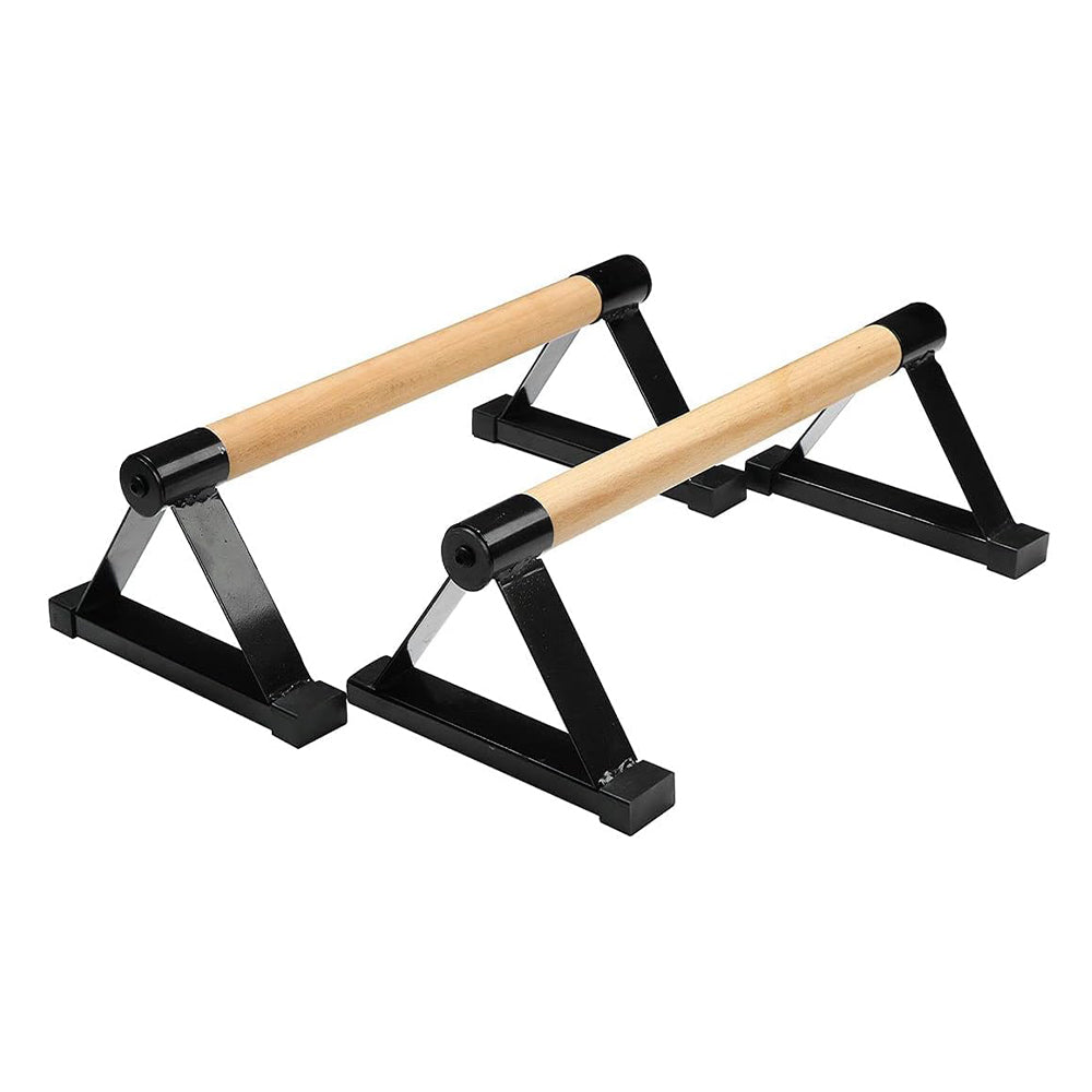 1 Pair Anti-Slip Wooden Push Up Handstand Bars For Calisthenics and Fitness