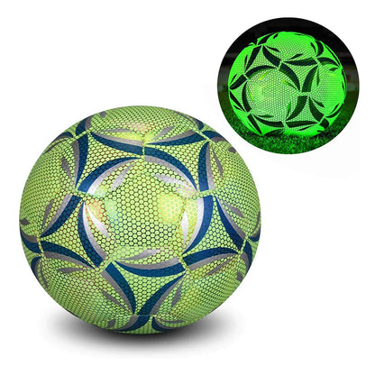 Luminous Reflective Soccer Ball for Night Training Glow Football for Students