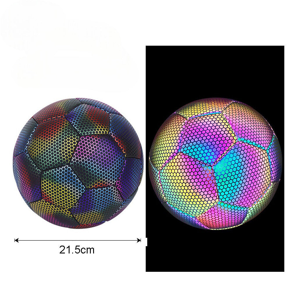 Luminous Reflective Soccer Ball for Night Training Glow Football for Students