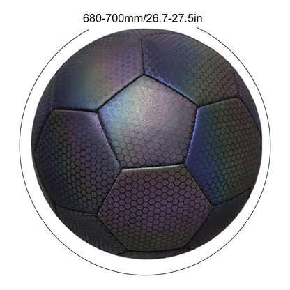 Luminous Reflective Soccer Ball for Night Training Glow Football for Students