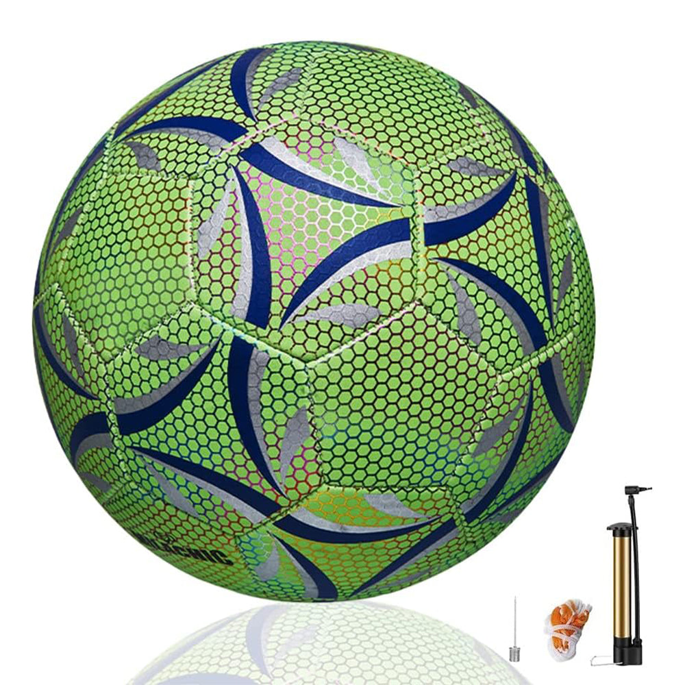 Luminous Reflective Soccer Ball for Night Training Glow Football for Students