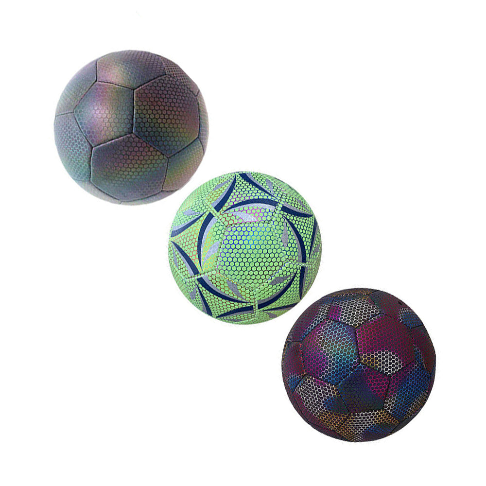 Luminous Reflective Soccer Ball for Night Training Glow Football for Students