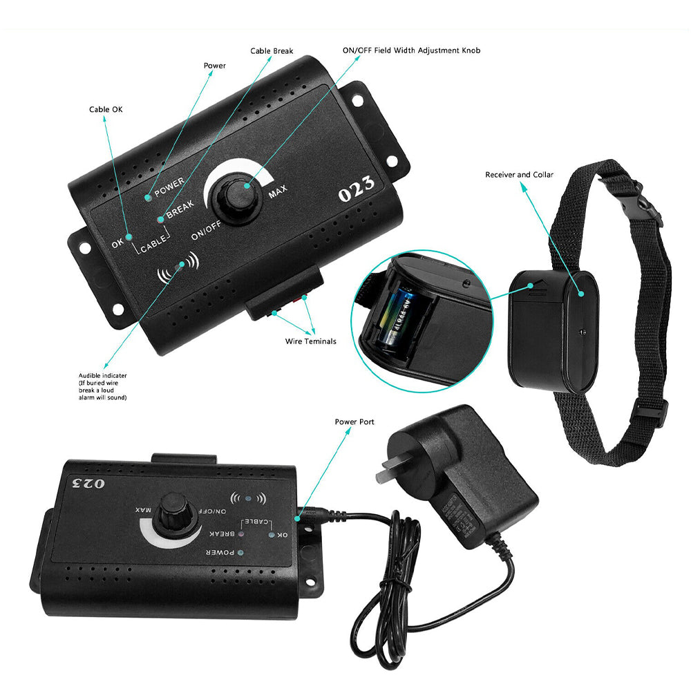 Underground Electric Dog Fence Pet Containment System Shock Collar