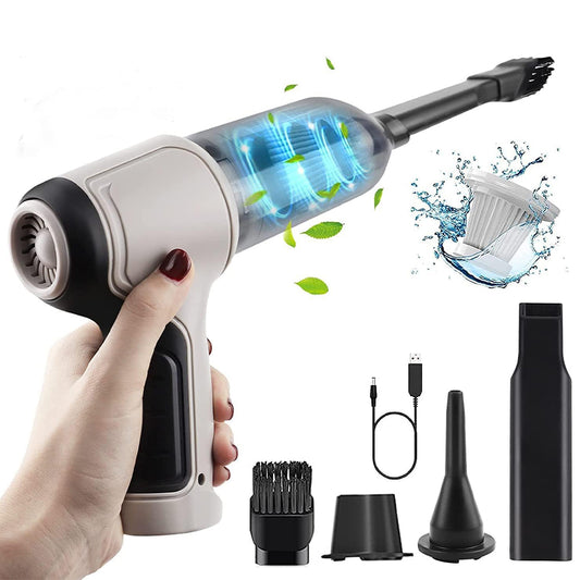3 in 1 Wireless Handheld Car Vacuum Cleaner Air Blower USB- Rechargeable_0