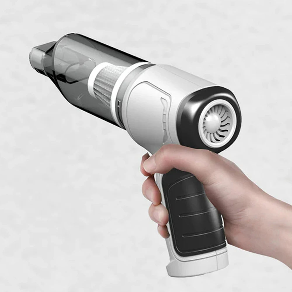 3 in 1 Wireless Handheld Car Vacuum Cleaner Air Blower USB- Rechargeable