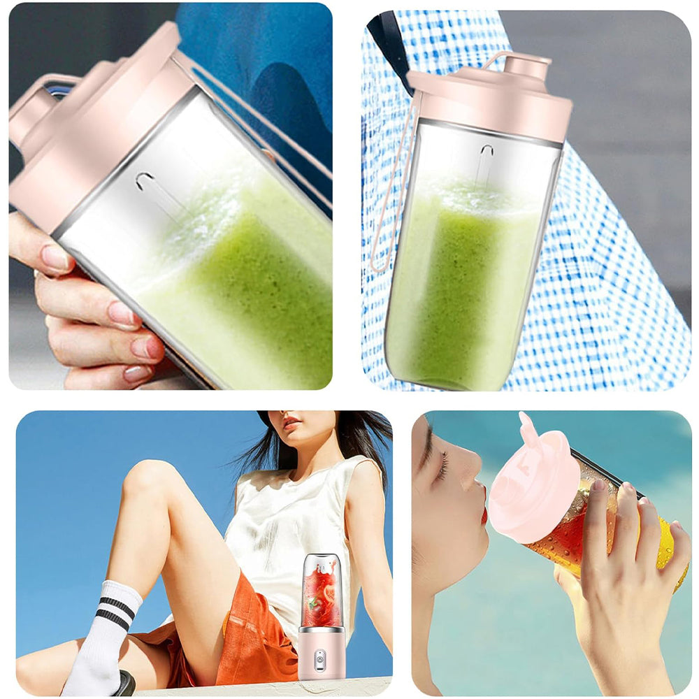 Portable Electric Smoothie Maker Blender Bottle USB-Rechargeable