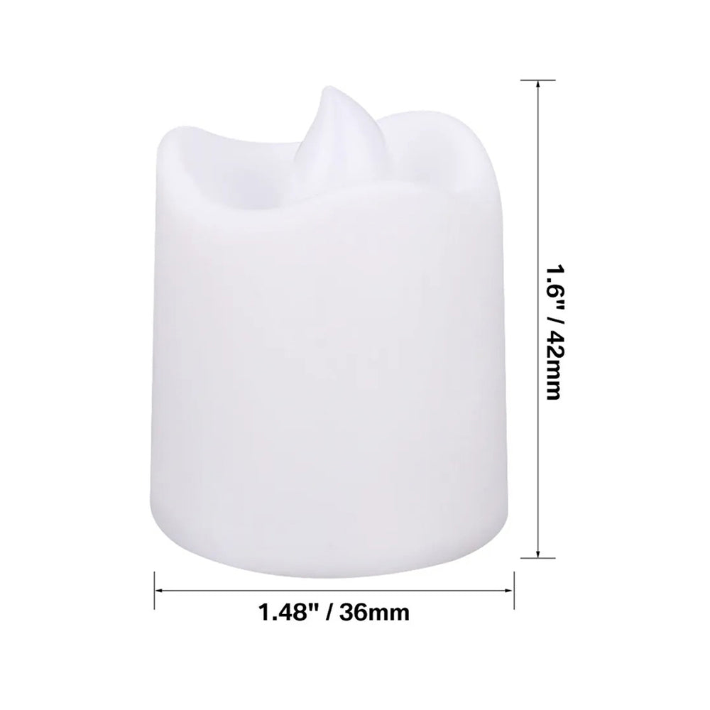 Flameless LED Warm White Tealight Candles Battery-Powered