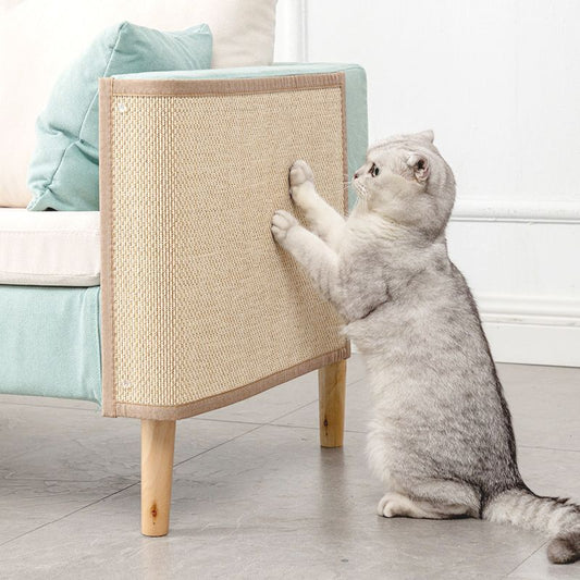 Natural Bamboo Cat Scratcher Sofa Mat_0