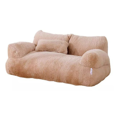 Luxurious Plush Sofa Bed for Cats and Small Dogs