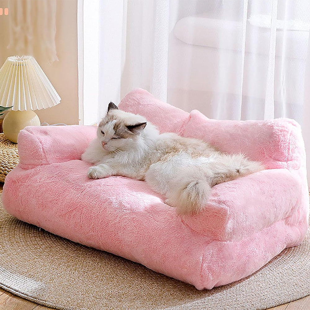 Luxurious Plush Sofa Bed for Cats and Small Dogs