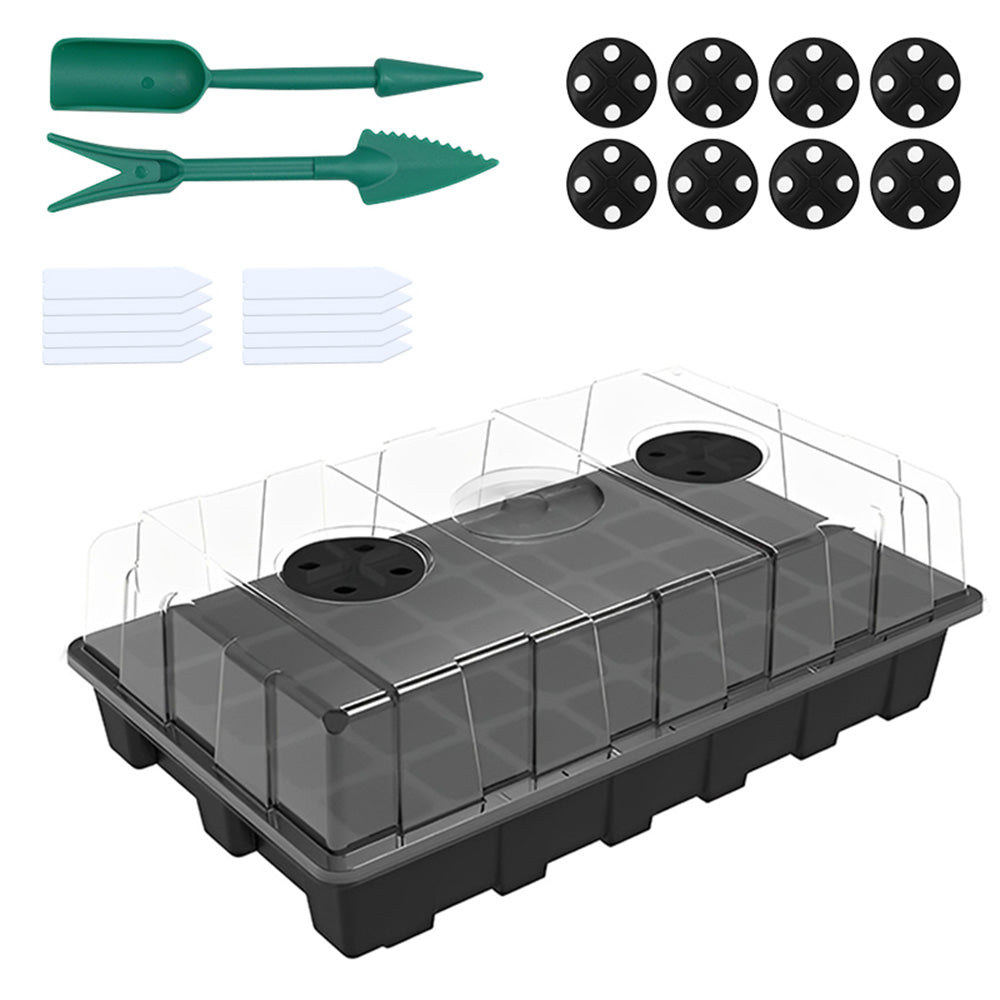 GREENHAVEN Seedling Trays Seed Starter Tray - 4 Pack, Adjustable Ventilation_6