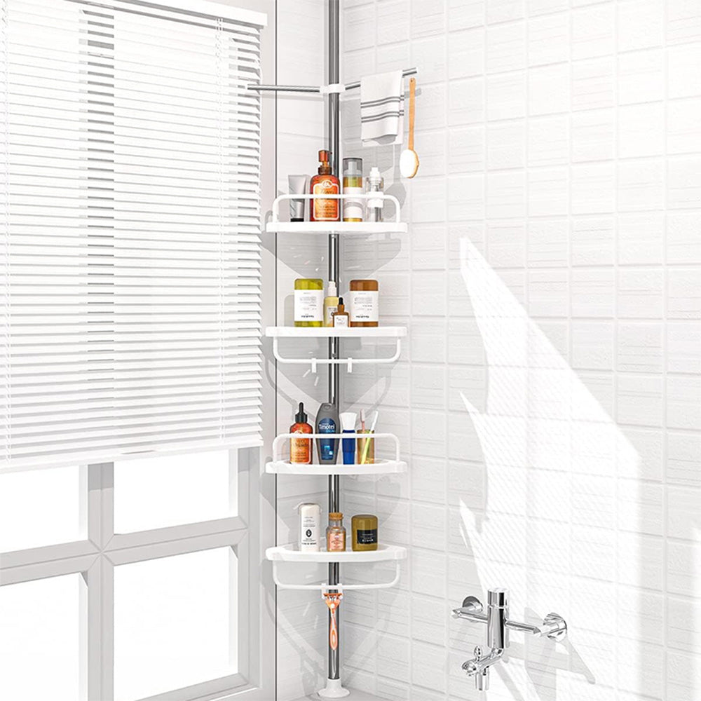 STORFEX 4 Layer Corner Shower Caddy, Adjustable Shower Shelf_0