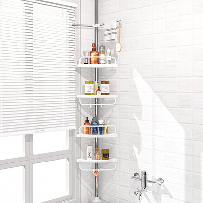 STORFEX 4 Layer Corner Shower Caddy, Adjustable Shower Shelf_0