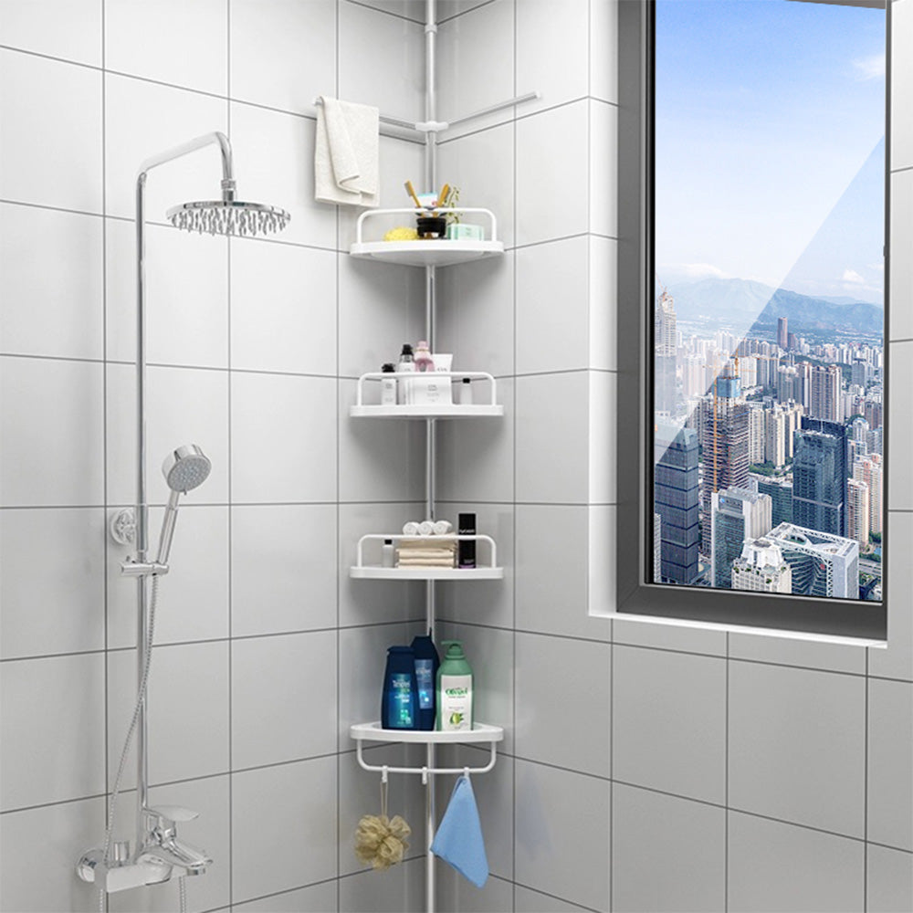 STORFEX 4 Layer Corner Shower Caddy, Adjustable Shower Shelf_2