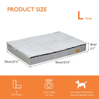 Gray Orthopedic Pet Calming Bed Soft Sponge Foam Base with Removable Cover