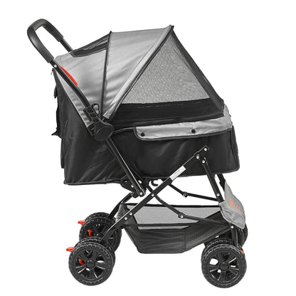 4-Wheel Pet Stroller for Dogs and Cats Perfect for Travel Exercise and Everyday Use